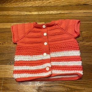 Hand knit  baby sweater